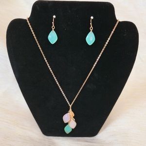 Necklace with earrings